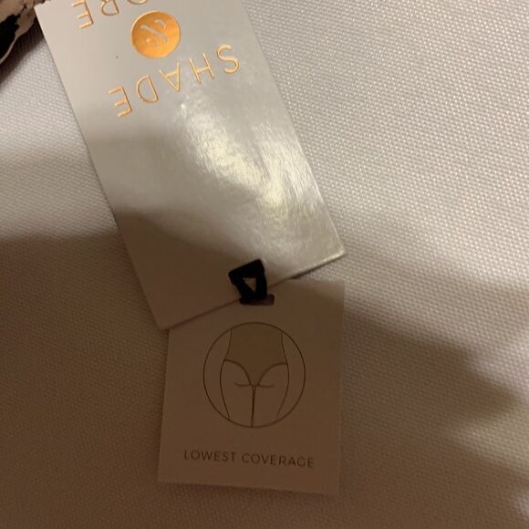 Shade & Shore Size Small one piece bathing suit w/open back & shoelace tie - Picture 4 of 6